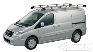 Fiat Scudo  (07/2006 bis 2016). Normales Dach H1 Länge L1. mit Flügeltüren.  2.6 x 1.40 Meter - Aluminium Schwerlastkorb inkl. Edelstahl Aufschubrolle