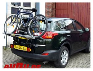 Toyota RAV4.   IV. Typ ZSA4.  Bj. 12/2012 bis 01/2016.  Zusatzbeleuchtung beim Radtransport empfohlen - Paulchen Grundträger - 872914 300