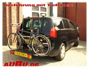 Peugeot 5008 Bj. 09/2009 bis  2017 ( Zusatzbeleuchtung  bei Fahrradtarnsport empfohlen) - Paulchen Grundträger - 823650 300