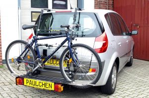 Renault Scenic Grand Scenic II Bj. 06/2003 bis 03/2009 ( Zusatzbeleuchtung wird beim Fahrradtransport empfohlen !) - Paulchen Grundträger - 822623 500