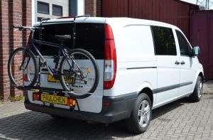 Mercedes Viano/Vito Typ W 639 Bj. 09/2003 bis 2014 ( Zusatzbeleuchtung und Kennzeichen beim Fahrradtransport empfohlen !!) - Paulchen Grundträger - 813702 221