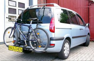 Peugeot 807 Van Bj. 06/2002 bis 2014 ( Zusatzbeleuchtung beim Fahrradtransport wird empfohlen !) - Paulchen Grundträger - 823601 300