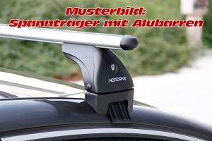 EVOS ALU Grundträger (Spannträger). Audi Q2. OHNE Dachreling. Bj. 11/2016 bis 2022