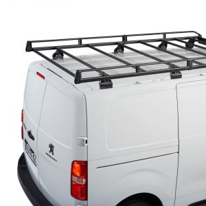 Fiat Scudo (Länge L1) MIT 4-5 Fixpunkte. (2022 bis ...) - Evo Rack Stahl Lastenkorb (230 x 140cm) inkl. Windspoiler