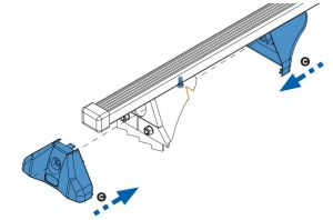 Fuß Abdeckung (innen + außen) - aus Cruz 921-375/380/385/387