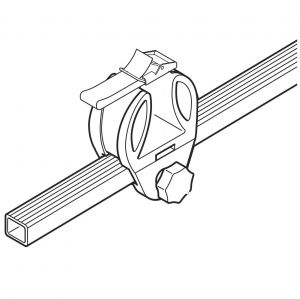 Skigreifer für Vierkantbarren z.B. Atera, Thule oder Mont Blanc mit Vierkantbarren Barrenmaß 32 x 23 mm  1 Paar