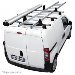 Dachträger Fiat Doblo Maxi (2010 bis 05/2022) . normales Dach H1. Länge L2. 2Trägerbarren - KARGO PLUS Aluminium Schwerlastträger