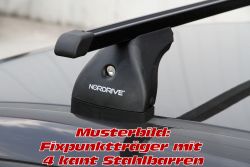 EVOS STAHL Grundträger (Spannträger), Nissan Quashqai OHNE Dachreling, 03/2007 bis 01/2014