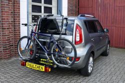 Kia Soul Typ AM 5-türig Bj. 02/2009 bis 2014 Zusatzbeleuchtung beim Fahrradtransport empfohlen - Paulchen Grundträger - 885901 500