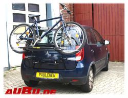 Mitsubishi Colt OHNE SPOILER 5-türig Bj. 11/2008 bis 2012 ( Zusatzbeleuchtung beim Fahrradtransport empfohlen !!!) - Paulchen Grundträger - 871513 500