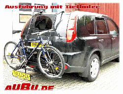 Nissan X-Trail Typ T31 Bj. 07/2007 bis 06/2014 ( Zusatzbeleuchtung wird beim Fahrradtransport empfohlen) - Paulchen Grundträger - 873312 300