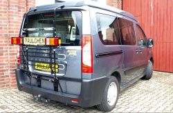 Peugeot Expert Tepee Bj. 01/2007 bis 04/2016 MIT Heckklappe ( Zusatzbeleuchtung und Kennzeichen beim Radtransport empfohlen !!!) - Paulchen Grundträger - 823901 300