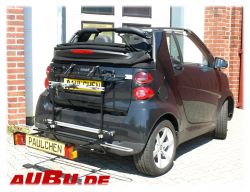 Smart ForTwo Cabrio (Typ 451) Bj. 01/2007 bis 2015 ( Zusatzbeleuchtung und Kennzeichen beim Fahrradtransport empfohlen !) - Paulchen Grundträger - 816112 510