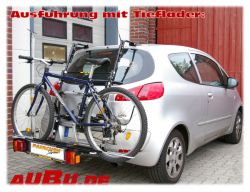 Mitsubishi Colt nur CZ 3 OHNE SPOILER 3-türig Bj. 03/2005 bis ... ( Zusatzbeleuchtung beim Fahrradtransport empfohlen !!!) - Paulchen Grundträger - 871522 500