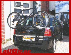 Opel Zafira B Bj. 04/2005 bis 2011 ( Zusatzbeleuchtung bei niedrigen Fahrradtransport verwenden!) - Paulchen Grundträger - 812113 300