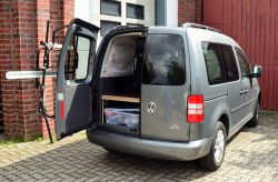 VW Caddy III/IV Baureihe 2K/SAA auch Maxi NUR mit FLÜGELTÜREN 03/2004 bis 04/2015. 05/2015 bis 09/2020 - Paulchen Grundträger - 811534 313