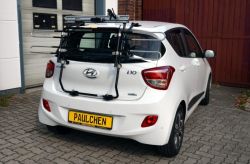 Hyundai i10 Bj. 12/2013 bis 2019  ( Zusatzbeleuchtung beim Fahrradtransport empfohlen !!) - Paulchen Grundträger - 884251 532