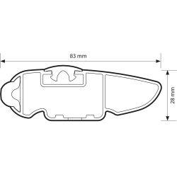 Audi Q3 (8U). (10/2011 bis 12/2018). MIT GESCHLOSSENER DACHRELING - InRail Grundträger