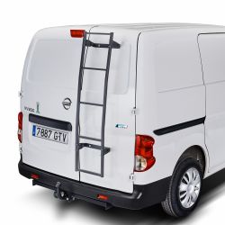 Toyota ProAce (Verso). (L1(XS-compact)/L2(M-standard)/L3(XL-long) - H1). (2016 bis ....) - Montage MIT Bohren - CRUZ universal Hecktürleiter