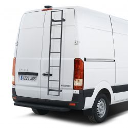 Renault Trafic (L1 / H1). (2001 bis 2014) - Montage MIT Bohren - CRUZ universal Hecktürleiter