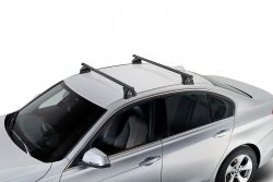 Dachträger Opel Astra J Stufenheck 4-trüig (2011 bis 2018) - Cruz Oplus S-FIX Träger für FIXPUNKTE