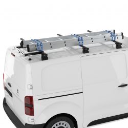 VW Bus/Multivan MIT FIXPUNKTE, (T5/T6/T6.1), (L1/L2 - H1), (2003 bis 2015, 2015 bis ...)  - 2 Lastenträger - CRUZ Cargo Xpro 2022 Schwerlastträger