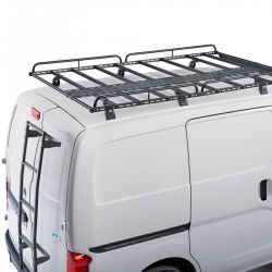 Nissan Townstar (09/2021 bis ...) MIT Fixpunkten. Mit Flügeltüren - Evo Rack Stahl Lastenkorb (126 x 200cm) inkl. Windspoiler