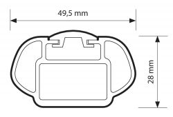 VW Passat Variant mit geschlossener Reling, (Typ: B9) (Bj. 2024 bis ...)  MIT GESCHLOSSENER DACHRELING  - InRail ALU Grundträger